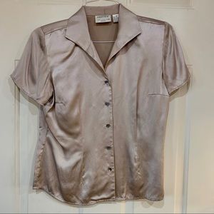 Gorgeous Silk Blouse Nordstrom Petite Blush Pearl